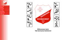 Desktop Screenshot of germania-hohnhorst.de
